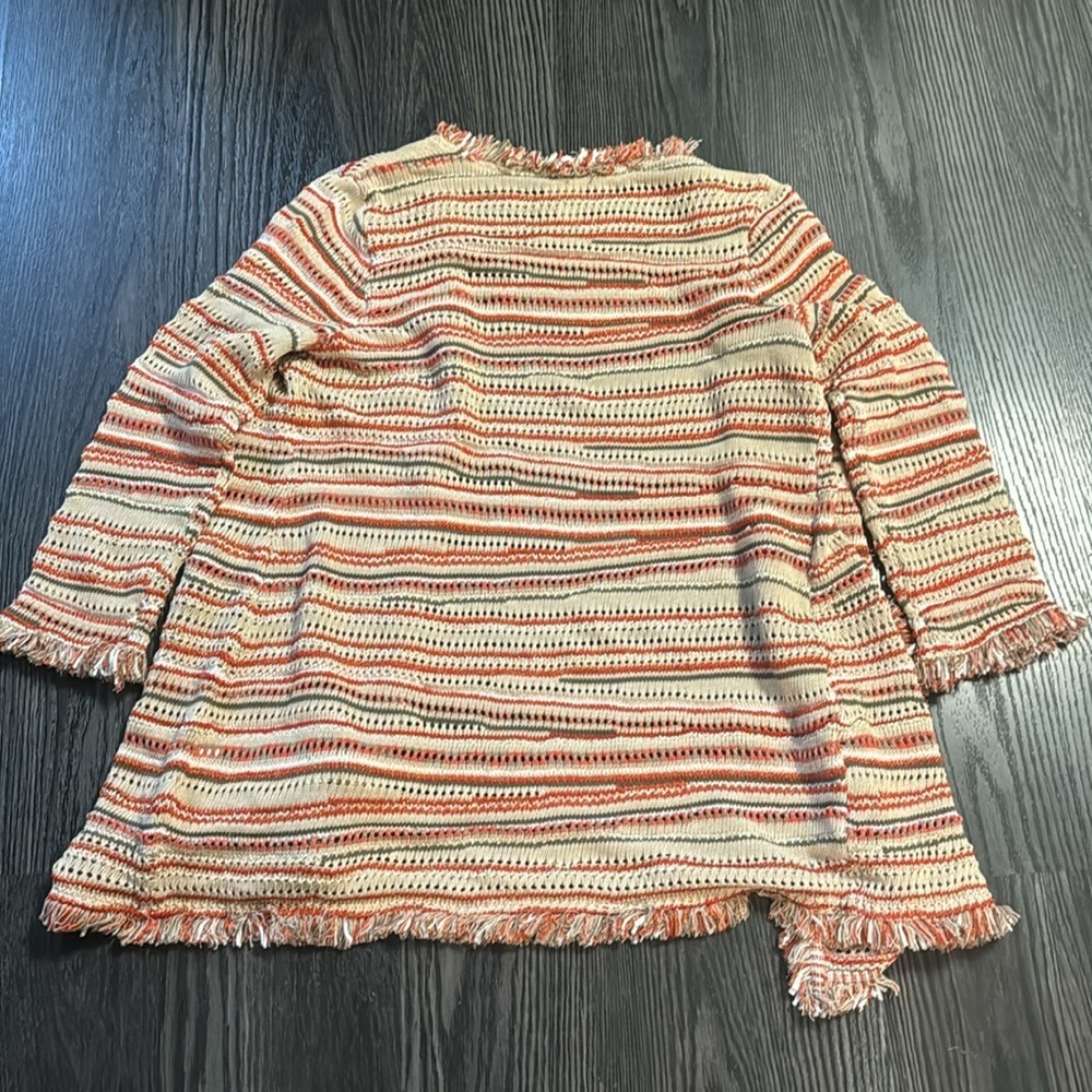 🍍CHICO FRAYED SWEATER🍍SIZE 1🍍I-1 - Picture 3 of 3